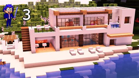 C Mo Decorar Una Casa Moderna De Playa En Minecraft P Youtube