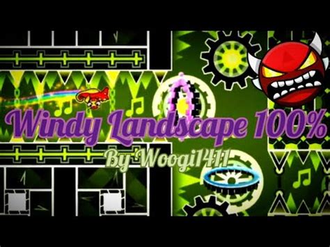 Windy Landscape By Woogi Geometry Dash Youtube