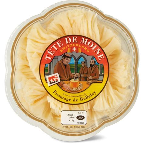 Tête De Moine · Fromage Suisse à Pâte Mi Dure Gras Au Lait Cru