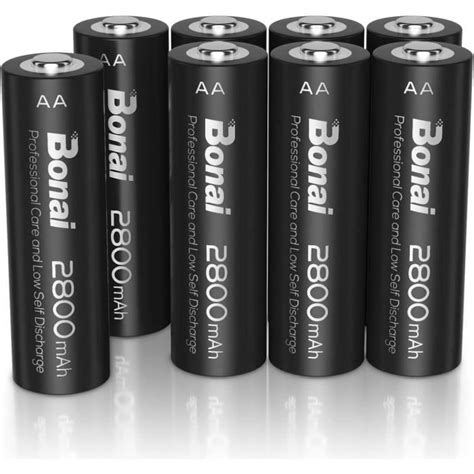 8Pcs Aa Piles Rechargeables 1 2V 2800Mah Pile Lr6 Ni Mh Rechargeables