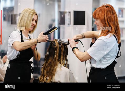 Hair Stylists Doing Hair