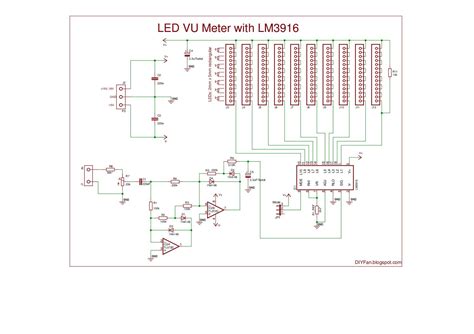 LED VU Meter Schematic Electronics Lab