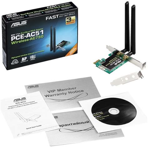 WiFi-адаптер PCI-E Asus PCE-AC51 купить | Elmir - цена, отзывы ...