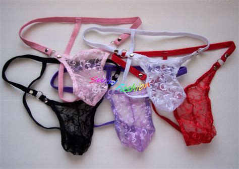 K Hot Men String Thong Lace Skimpy Pouch Colors Ebay