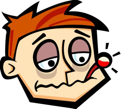 Sick Person Clip Art - Sick Person Clip Art - (400x360) Png Clipart
