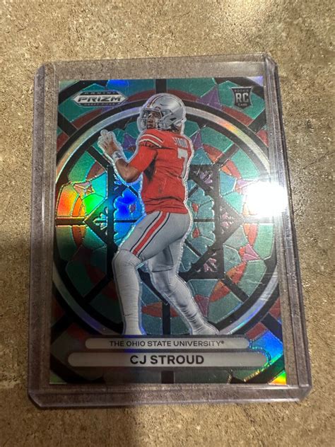 Cj Stroud Prizm Draft Picks Sg Stained Glass Ssp Price Guide