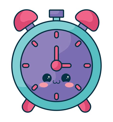 Kawaii Clock Design 21398580 Vector Art At Vecteezy