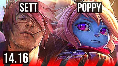 SETT Vs POPPY TOP Godlike EUW Master 14 16 YouTube