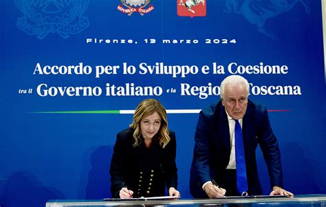 Accordo Per Lo Sviluppo E La Coesione Tra Il Governo E La Regione