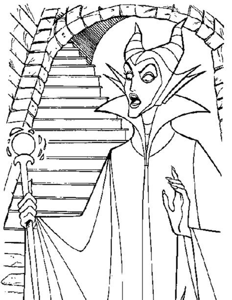 Dibujos De Malefica Para Colorear