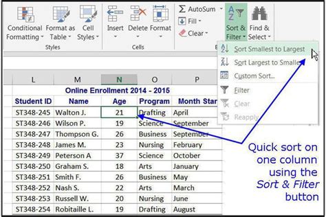 Ways To Sort Data In Excel