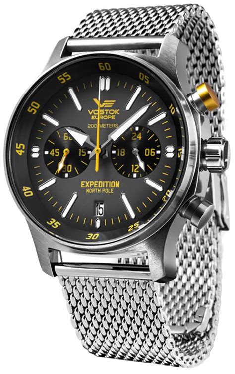 Vostok Europe VK64 592A560B Expedition North Pole 1 Chrono 43mm