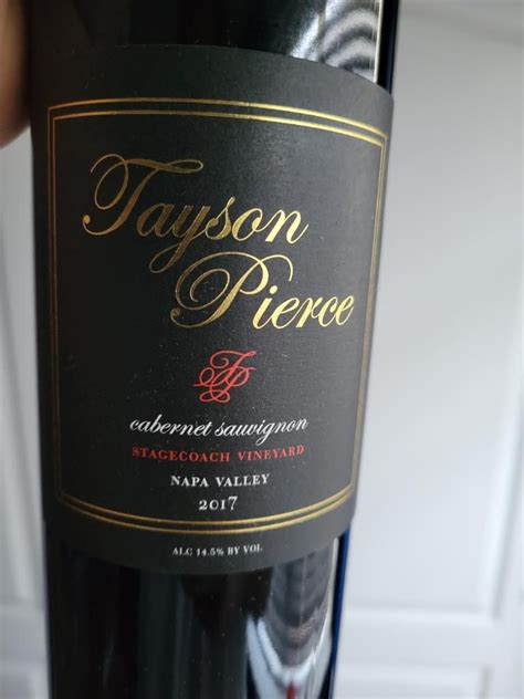 2018 Tayson Pierce Cabernet Sauvignon Stagecoach Vineyard USA