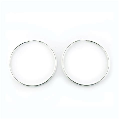 30mm Sterling Silver Hoop Earrings The Bead Shop Nottingham Ltd