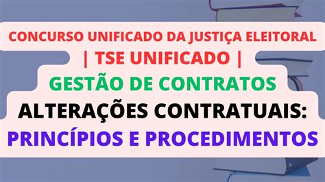 Altera Es Contratuais Princ Pios E Procedimentos Gest O De