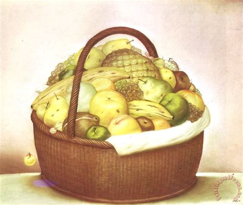 fernando botero Fruit Basket painting - Fruit Basket print for sale