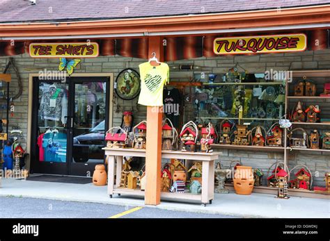 Native Cherokee Indian Souvenir And Local Handmade Craft Store Stock