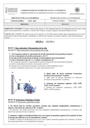 Ex Menes De Pau De Biolog A De La Comunidad Valenciana Descargar