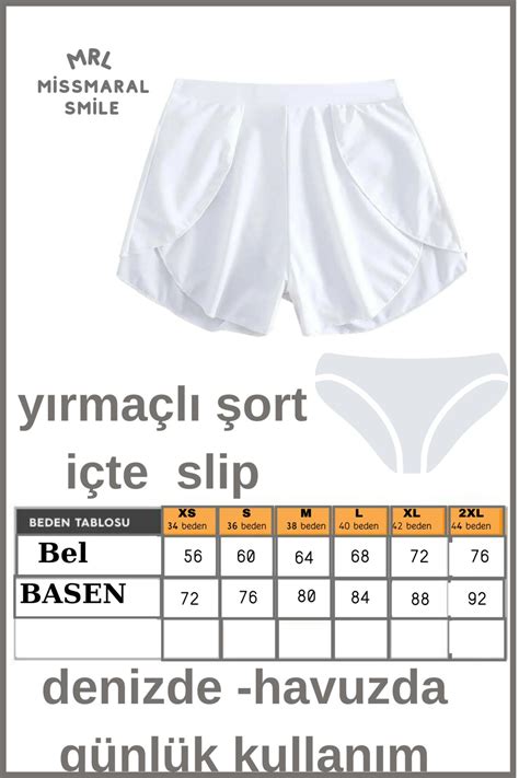 missmaral Kadın Beyaz Deniz Havuz Şortu Etek Görünümlü Yırtmaçlı Şık Model içte Bikini Slip