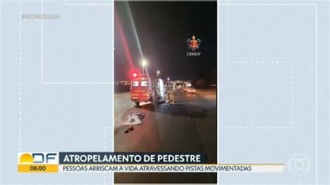 V Deo Homem Morre Atropelado Ao Atravessar A Epnb Bom Dia Df G