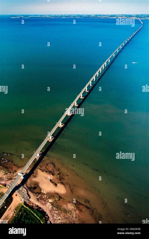 Aerial of Confederation Bridge, PEI, Canada Stock Photo - Alamy