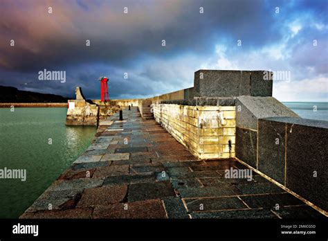 Port Of Port En Bessin Huppain Normandy France Stock Photo Alamy