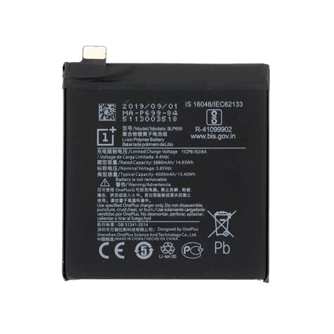 OnePlus 7 Pro GM1913 Akku BLP699 4000mAh OP7P 216501 Parts4GSM