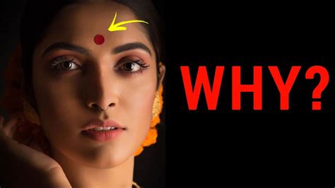 🤔 Why Do Indian Women Put A Red Dot On Their Forehead Fashion Makeup