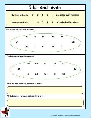 Worksheet Odd And Even Practice Identifying Odd And Even Numbers