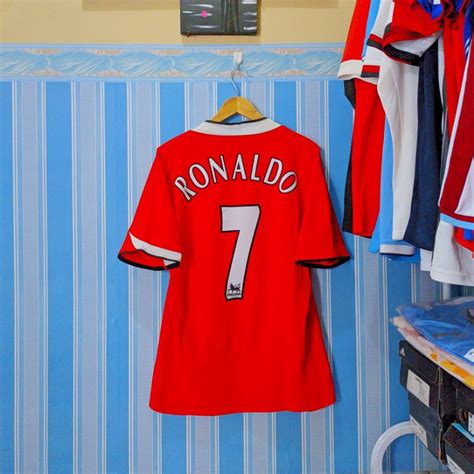 Jual Jersey Manchester United Home 2004 Original 7 C Ronaldo Size L