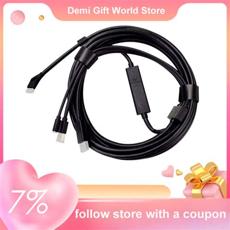 Original For Valve Index Vr Headset Cable 3 In 1 Connecting Cable Cord 59m Virtual Reality Pc