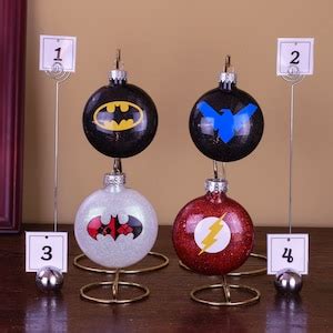 DC Comics Christmas Ornaments - Etsy