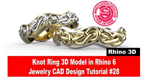 Knot Ring 3d Model Tutorial In Rhino 6 2018 Jewelry Cad Design Tutorial 28 Youtube