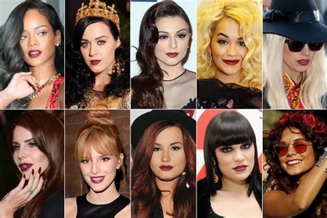 Which Celebrity Looks Best With Dark Red Lipstick