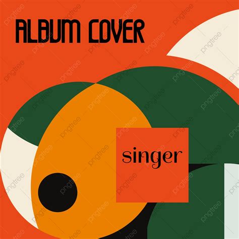 Abstract Retro Album Cover Geometric Template Template Download On Pngtree