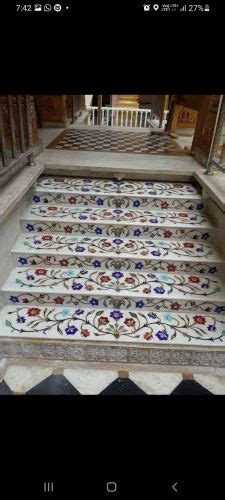 Multicolor Polished Marble Inlay Flooring Thickness Mm At Rs