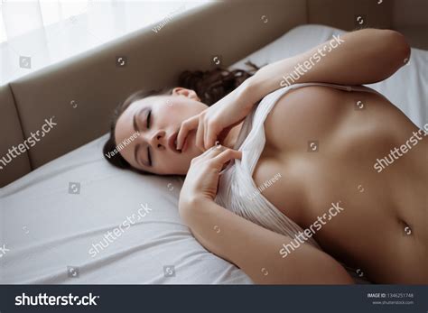 Attractive Sensual Woman Lingerie On Bed Stock Photo 1346251748 Shutterstock