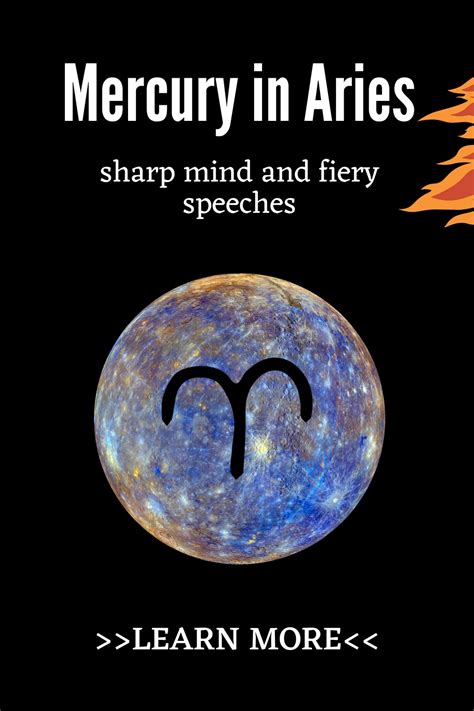 Mercury In Aries Sharp Mind And Fiery Speeches Planets Impact