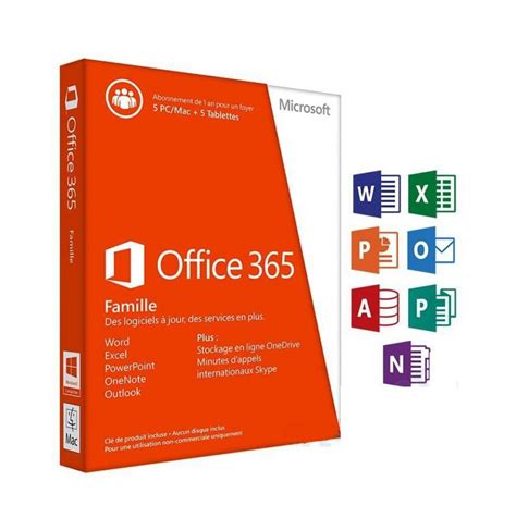 Microsoft Office Famille Premium Bits Licence D Abonnement