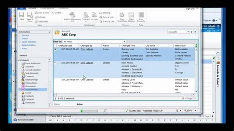 What S New In Crm 2011 Auditing Youtube