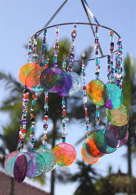 Diy Sun Catcher Wind Chime Stay At Home Life Diy Wind Chimes Wind