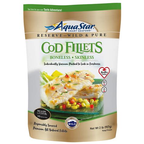 Aqua Star Wild Cod Fillets Boneless Skinless 1 Lb Delivery Or Pickup Near Me Instacart