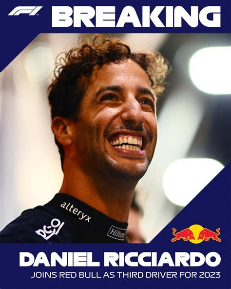 BREAKING Daniel Ricciardo joins Red Bull Racing as third driver 哔哩哔哩