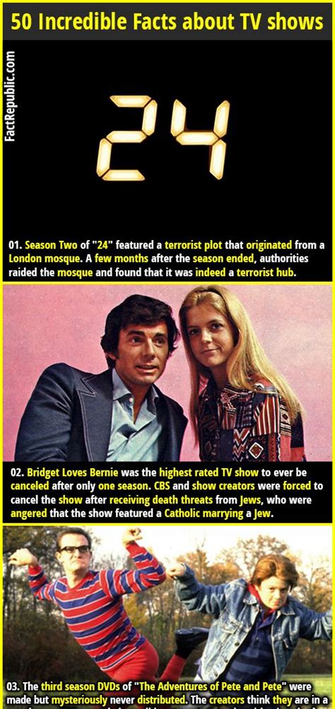 50 Incredible Facts about TV shows | Fact Republic | Funny facts, Fun ...