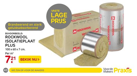 Rockwool Isolatieplaat Plus X X Cm Aanbieding Bij Praxis