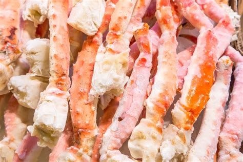 Frozen King Crab Legs In Pike Place Market Stock Photo Image Of Food