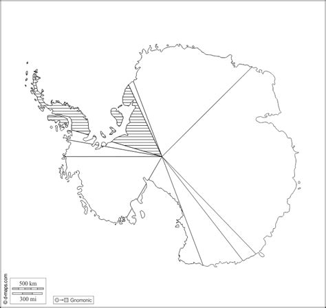 Blank Outline Map Antarctica