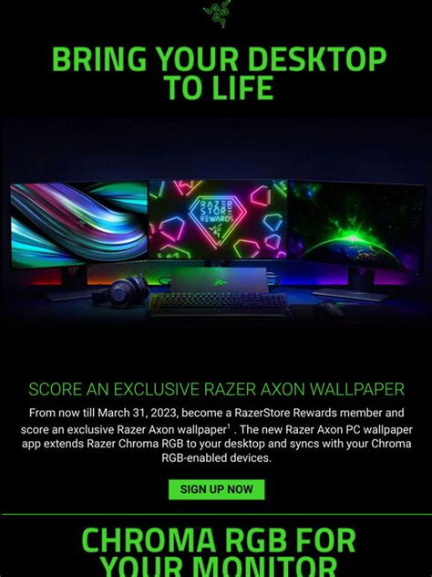 Razer US: Score an Exclusive Razer Axon Wallpaper | Milled