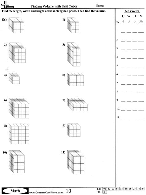 Combined Volume Worksheets 5Th Grade - Printable Calendars AT A GLANCE