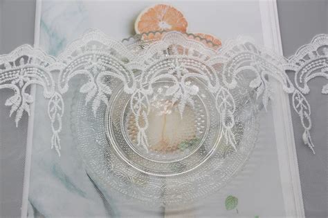 Custom Embroidery Lace Trim White Lace Fabric Milk Silk Polyester Mesh